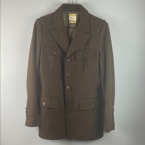 Fossil Women's Olive Military Jacket Size S